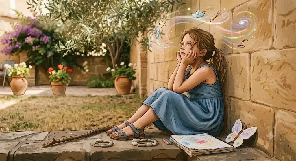 mama me aburro. el aburrimiento de los niños en verano